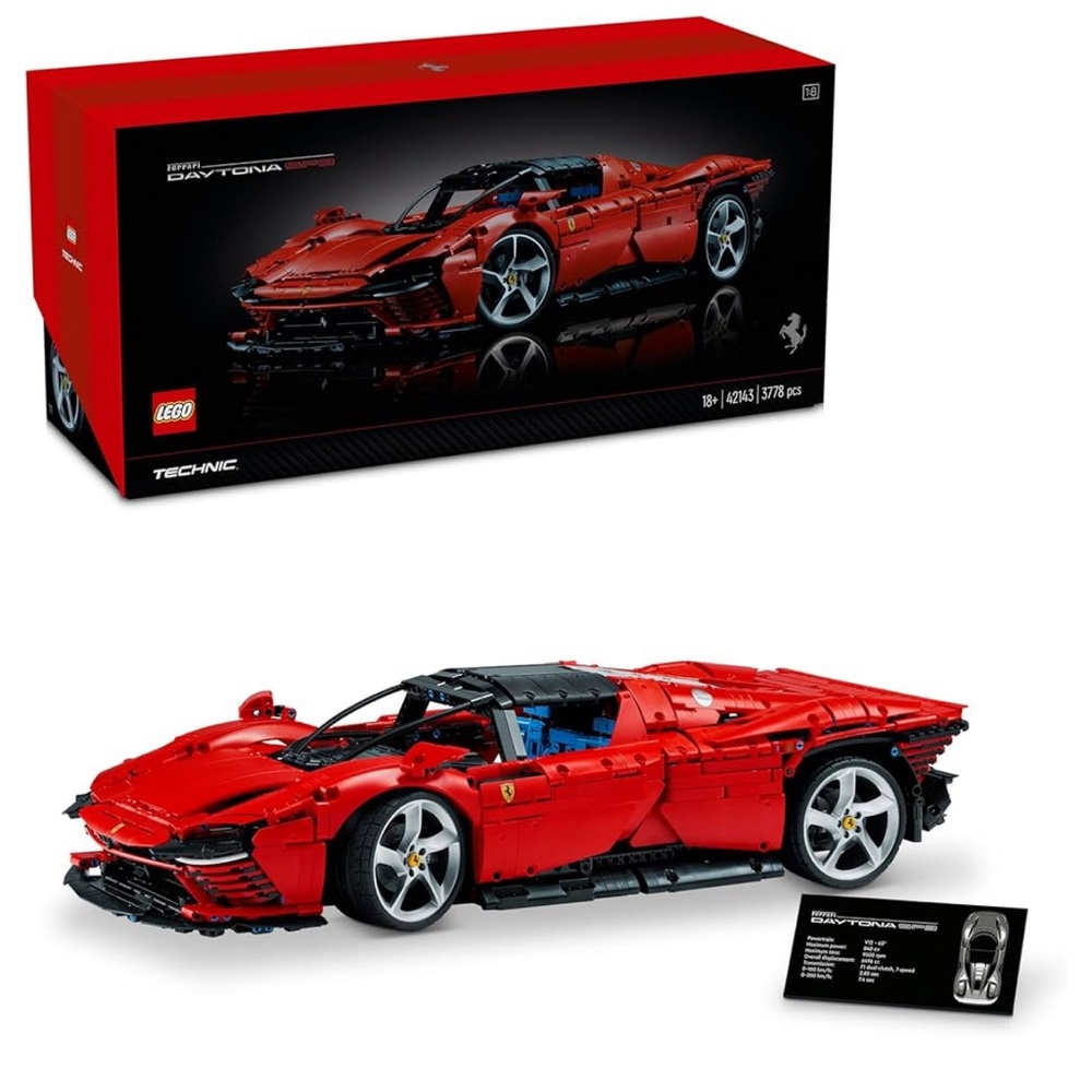 Sold LEGO Technic Ferrari Daytona SP3 42143, Race Car Model Building Kit,